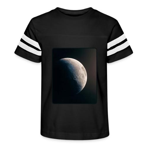 Crescent Moon Celestial Artwork - Kid's Football Tee