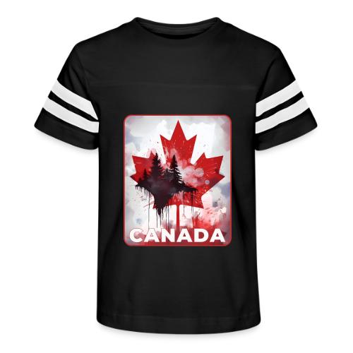 Canada's Maple Leaf Pride - Kid's Football Tee