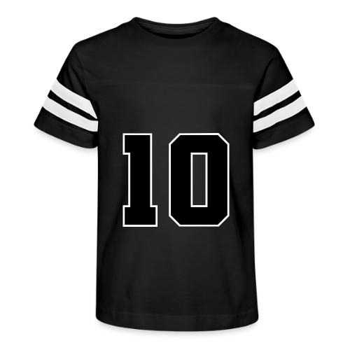 Varsity Number 10 Athletic Design - Kid's Football Tee