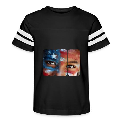 USA: Eyes of the Flag - Kid's Football Tee