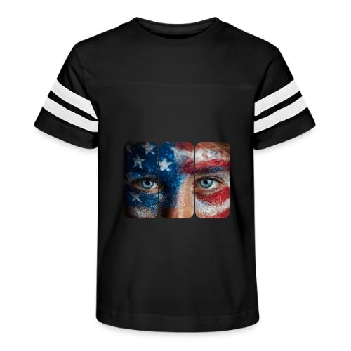 USA: Stars in Her Eyes - Kid's Football Tee