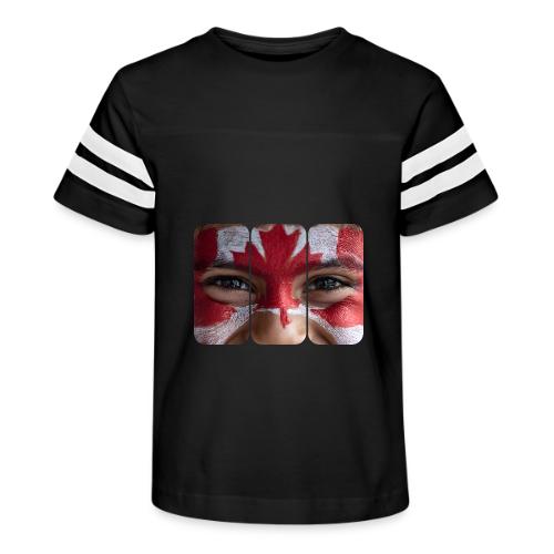 Proudly Canadian - Kid's Football Tee