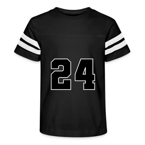 Varsity Number 24 College Font - Kid's Football Tee
