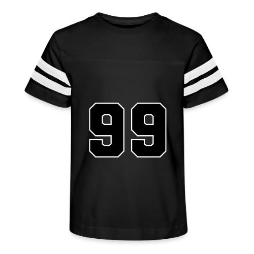 Varsity Number 99 Athletic Font - Kid's Football Tee