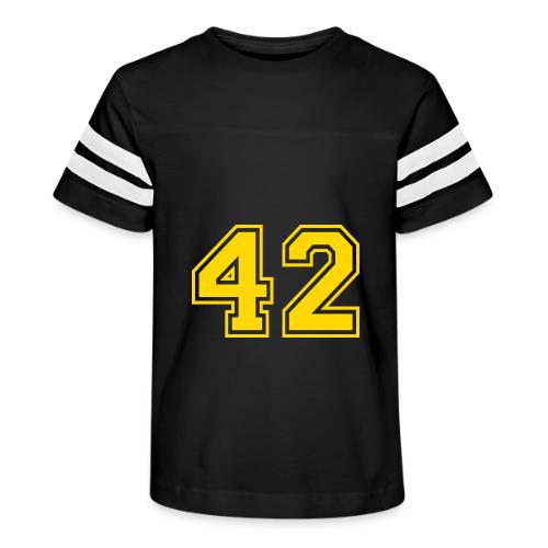 Number 42 in a classic athletic collegiate font - Kid's Football Tee
