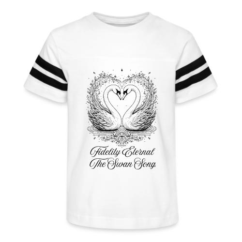 Poetic Swan T-Shirt - Kid's Football Tee