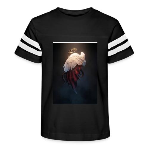 Angel vs Demon Wings Dark Aesthetic Gothic T-Shirt - Kid's Football Tee