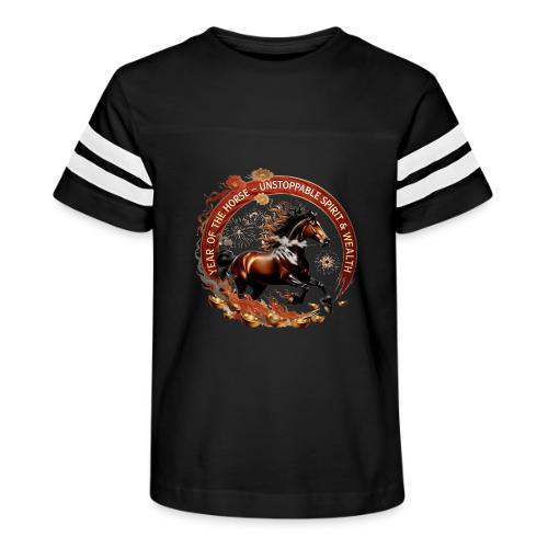 Year of the Horse Fiery Spirit T Shirt, Lunar New - Kid's Football Tee