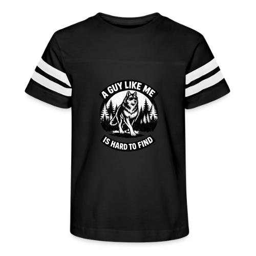 Funny Wolf Shirt – Hard to Find Retro Tee - Kid's Football Tee