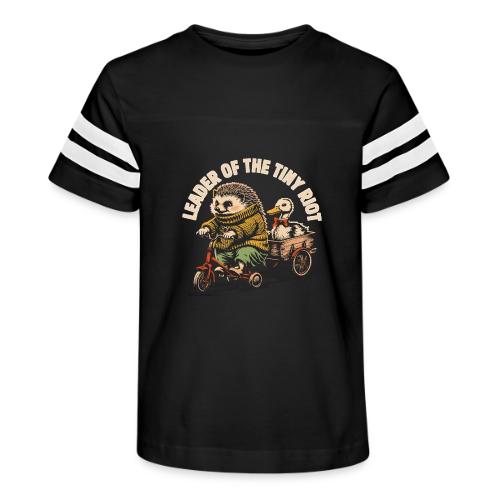Leader of the Tiny Riot Design - Kid's Football Tee