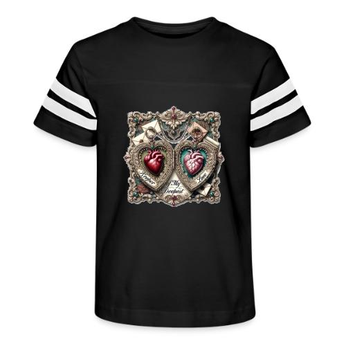 Keeper of My Deepest Love Victorian Locket T-Shirt - Kid's Football Tee