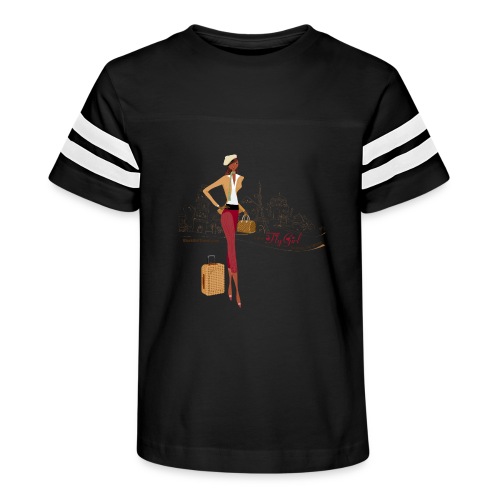 BrowOutfitPNG png - Kid's Vintage Sports T-Shirt
