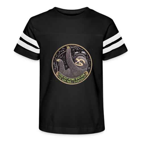 Sloth Home Watcher T Shirt - Kid's Football Tee