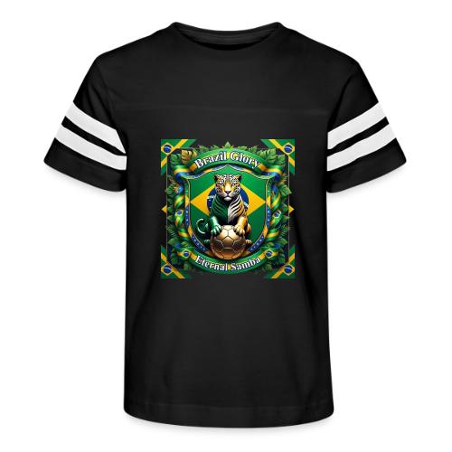 Brazil Jaguar Glory T-Shirt, Flag Pride Badge Gift - Kid's Football Tee