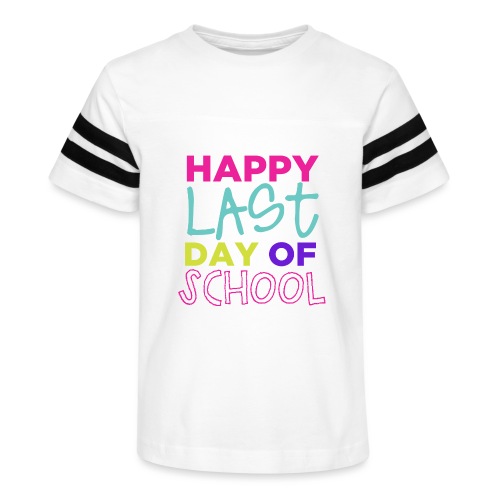 Happy Last Day of School Fun Teacher T-Shirts - Kid's Football Tee