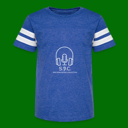 SPC Logo White - Kid's Vintage Sports T-Shirt