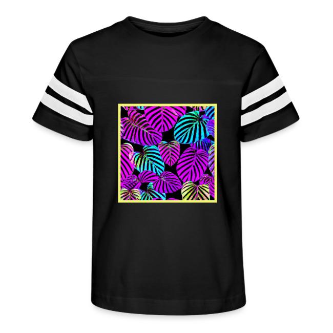 NeonLeaf Harmony Vibrant Pattern