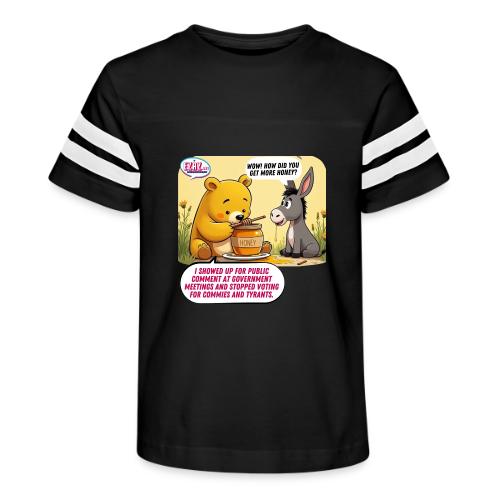 Honey Bear - Fire Tyrants - Kid's Football Tee