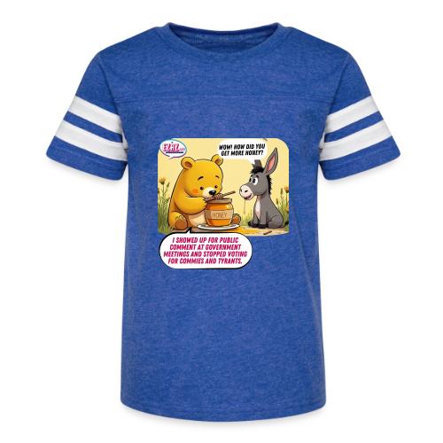 Honey Bear - Fire Tyrants - Kid's Football Tee