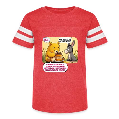 Honey Bear - Fire Tyrants - Kid's Football Tee