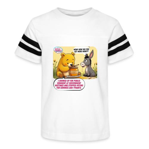 Honey Bear - Fire Tyrants - Kid's Football Tee