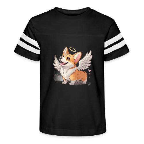 Angel Wings Corgi - Kid's Football Tee