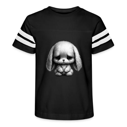 Sad Puppy Meme with Puppy Standing - Kid's Football Tee