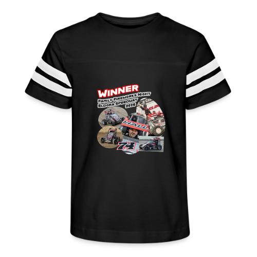 Luke Hall - Eldora Speedway FFN#1 Design 2 - Kid's Football Tee