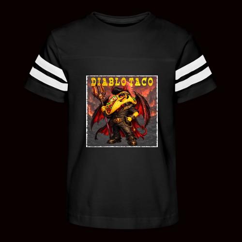 The Diablo Taco Spicy Demon Character - Kid's Football Tee