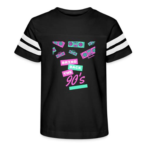 Bring Back The 90s Nostalgia Design| Retro 90s Art - Kid's Football Tee