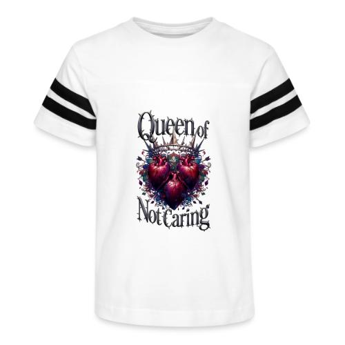 Queen of Not Caring T-Shirt - Kid's Football Tee