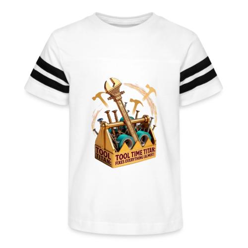 Tool Time Titan T Shirt, Funny Dad Gift - Kid's Football Tee
