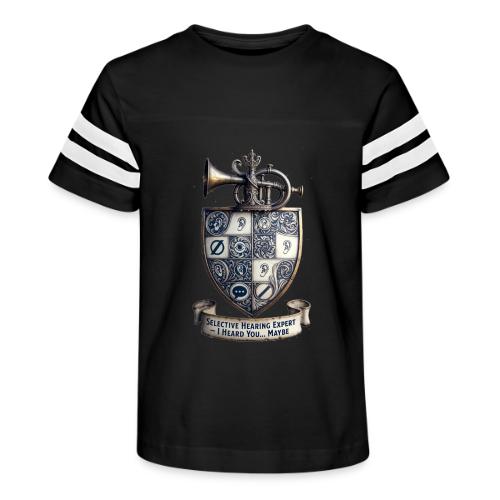 Selective Hearing Expert Crest T Shirt - Kid's Football Tee