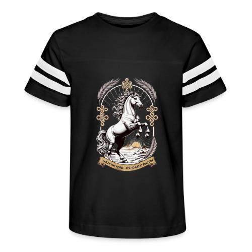 Year of the Horse Rearing T Shirt, Lunar New Year - Kid's Football Tee