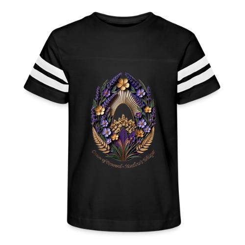 Easter Meadow Crown Renewal T Shirt, Spring Gift - Kid's Football Tee