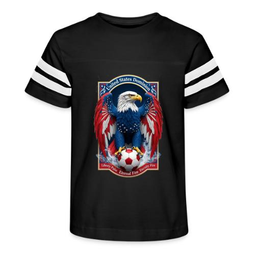 USA Eagle Emblem T Shirt, USA Soccer Pride Gift - Kid's Football Tee