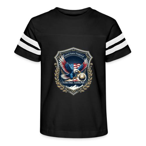 USA Eagle Vanguard T-Shirt,American Flag PrideGift - Kid's Football Tee