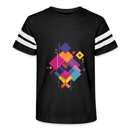Vibrant Geometry - Kid's Football Tee