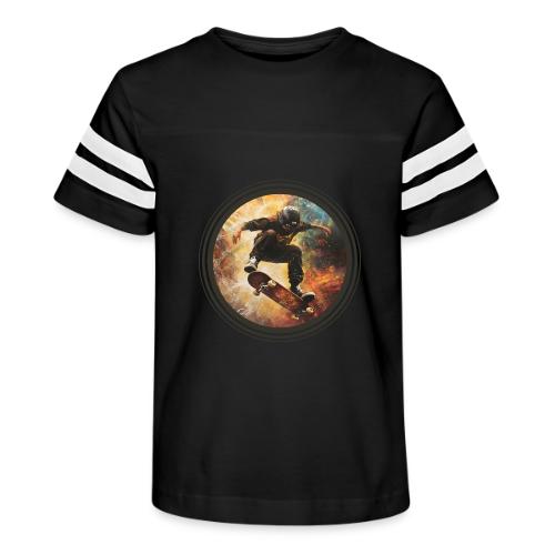 Skateboarding Flow - Kid's Football Tee