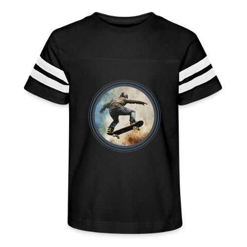 Skateboarding Energy - Kid's Football Tee