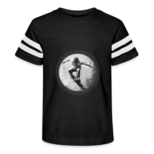 Skateboarding Vibes Only - Kid's Football Tee