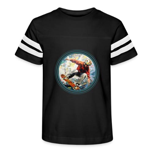 Skateboarding Fuel - Kid's Football Tee