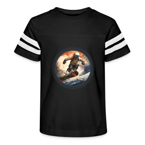 Snowboarding Elevation - Kid's Football Tee