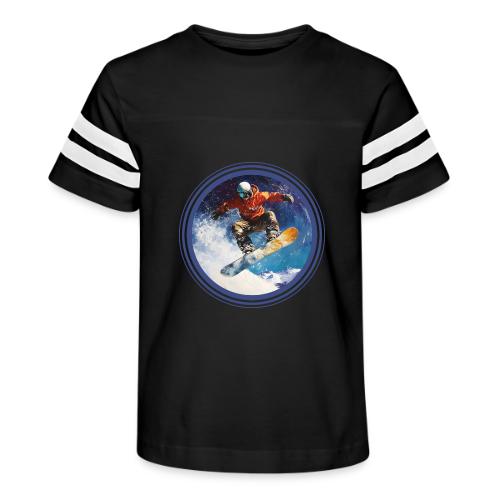Snowboarding Rush - Kid's Football Tee