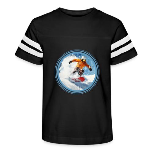Snowboarding Edge - Kid's Football Tee