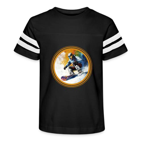 Snowboarding Dreams - Kid's Football Tee