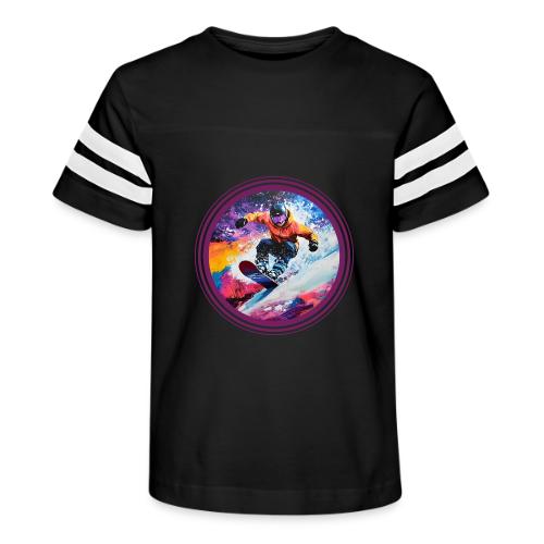 Snowboarding Spirit - Kid's Football Tee