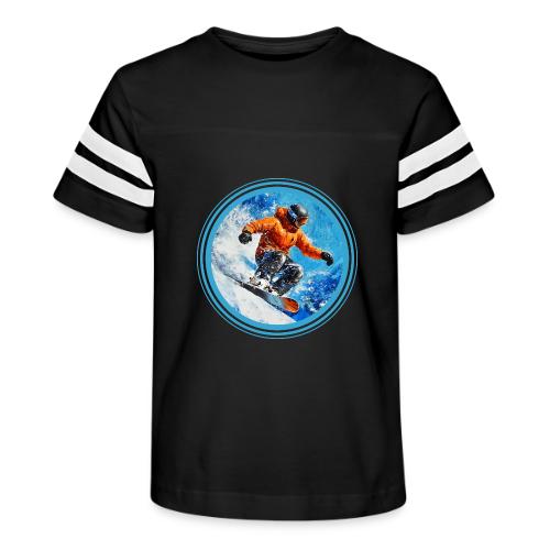 Snowboarding Motion - Kid's Football Tee