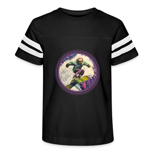 Snowboarding Soul - Kid's Football Tee