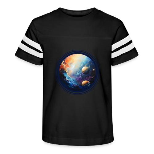 Nebula of Planets - Kid's Football Tee
